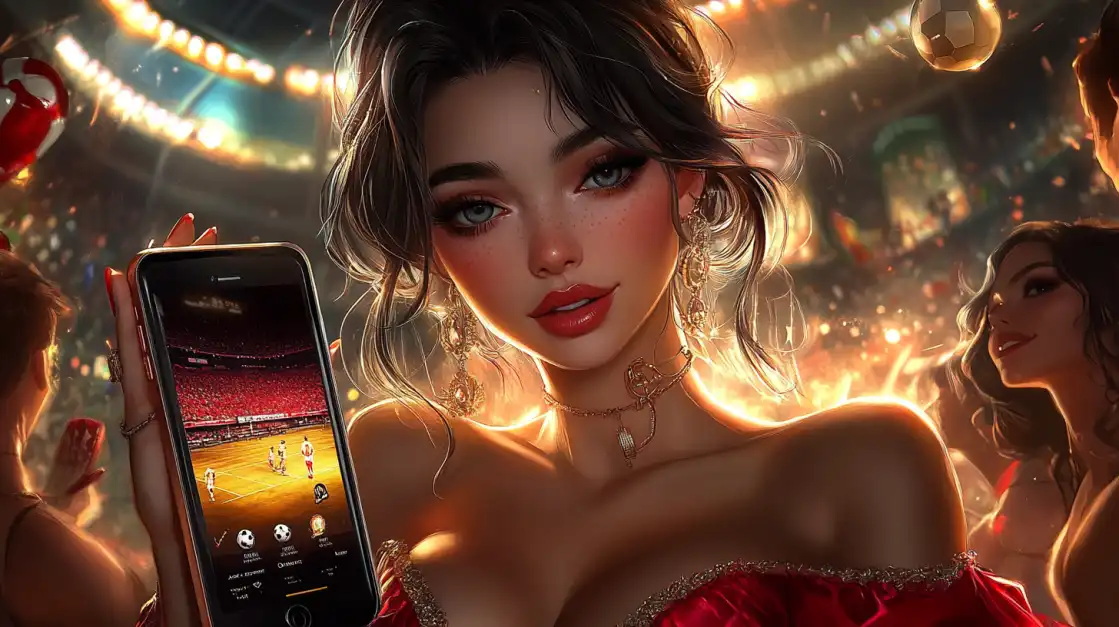 Three professional cricket players stand ready for a match in a stadium at sunset, capturing the epic team action and high stakes of cricket betting available at 1111BAT.