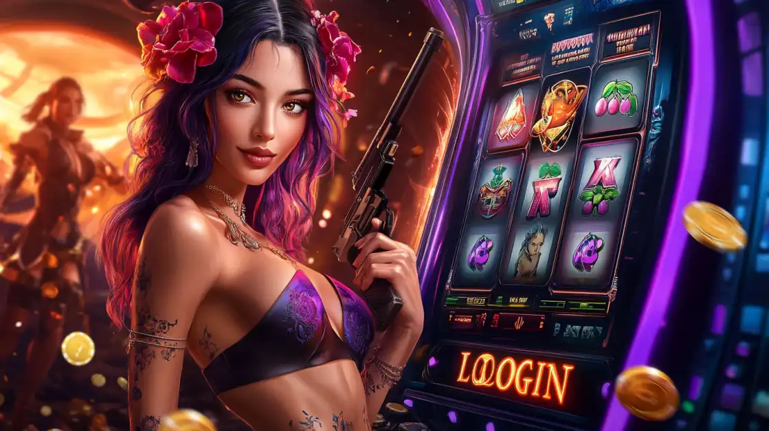 A glamorous woman with stunning green eyes holds a winning hand of two aces and a smartphone displaying the 'best casino' app, inviting you to the top-rated experience at 1111BAT.
